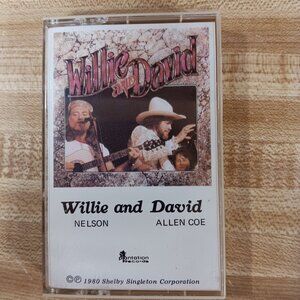 Willie Nelson and David Allen Coe 1980 Cassette Tape Shelby Singleton Corp  VTG